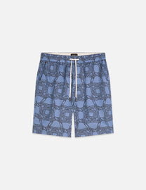 Slate Gray מכנסיים קצרים לגברים Fave Printed Tencel SCOTCH & SODA