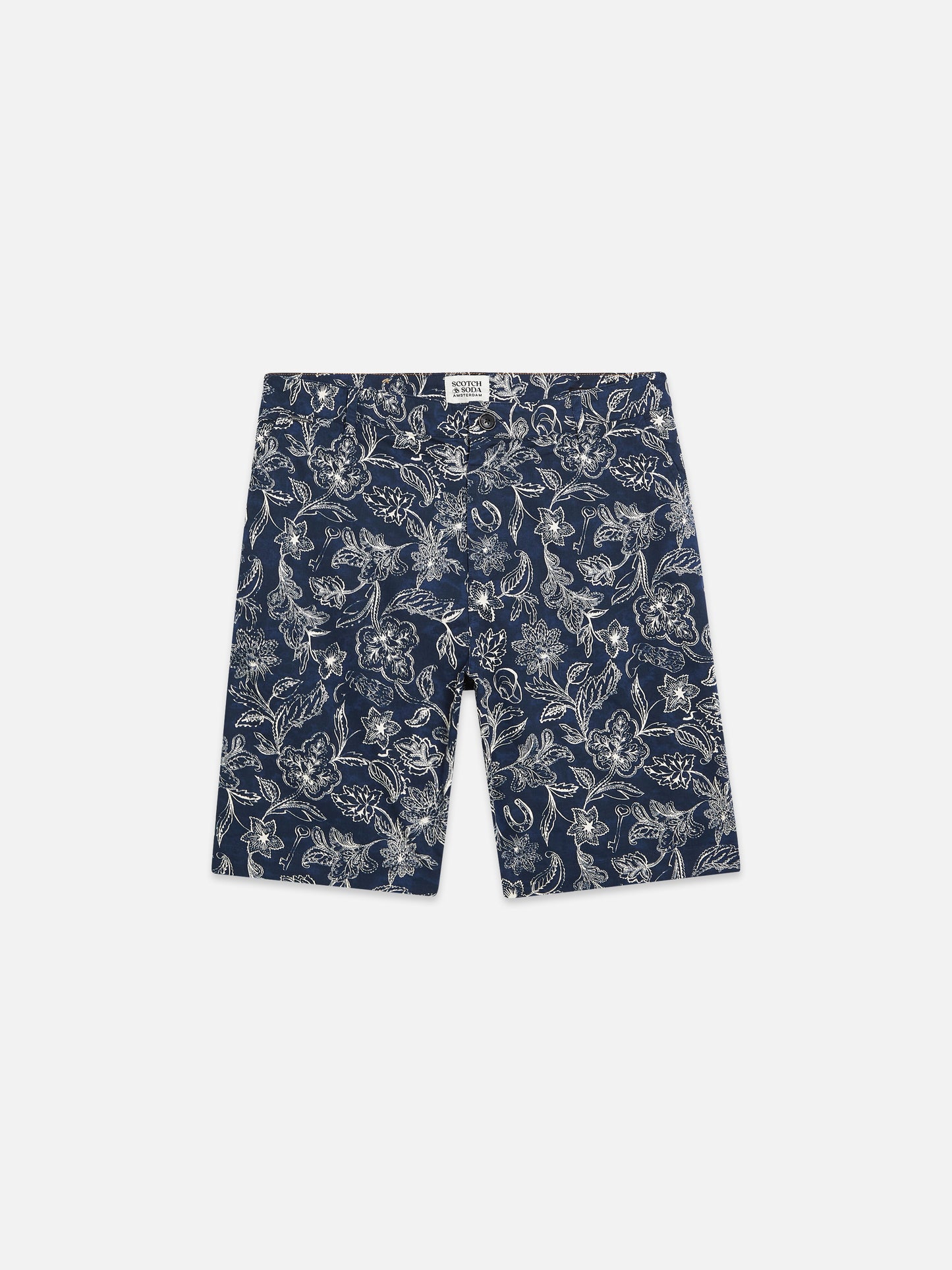 Dim Gray מכנסיים קצרים צ’ינו לגברים Stuart Printed SCOTCH & SODA