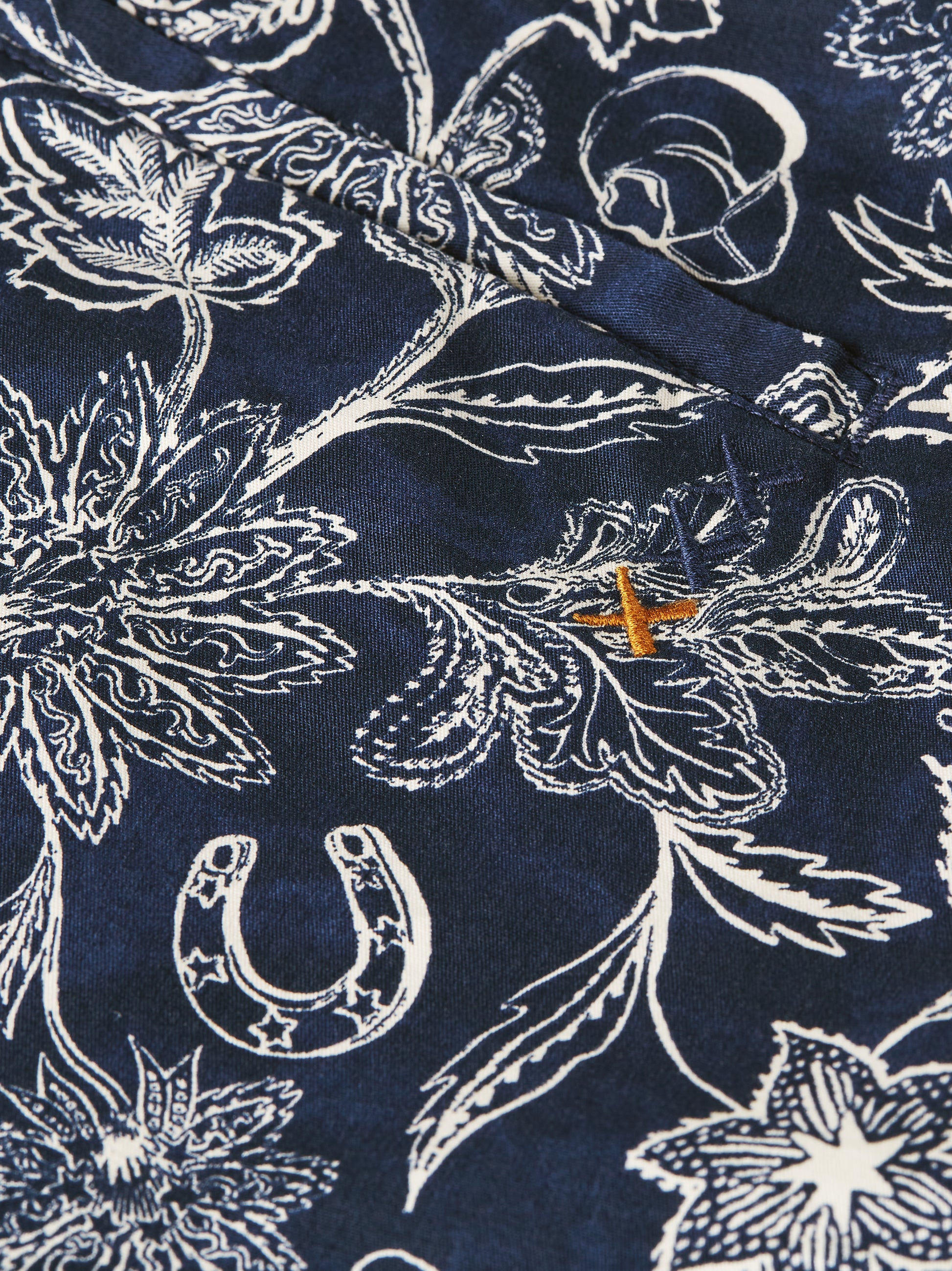 Dark Slate Gray מכנסיים קצרים צ’ינו לגברים Stuart Printed SCOTCH & SODA