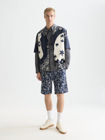 White Smoke מכנסיים קצרים צ’ינו לגברים Stuart Printed SCOTCH & SODA