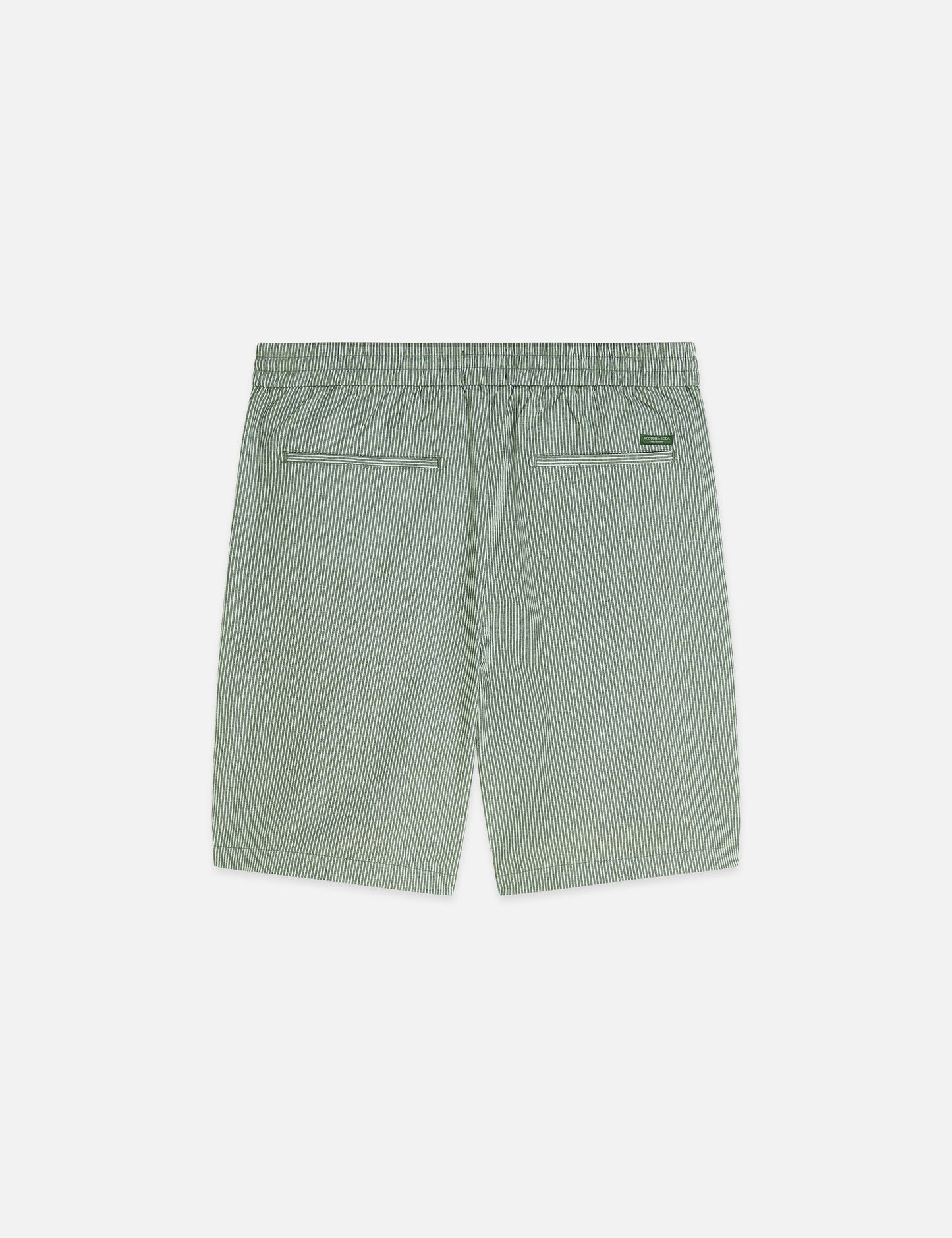 Dark Sea Green מכנסיים קצרים לגברים Fave Cottonlinen SCOTCH & SODA