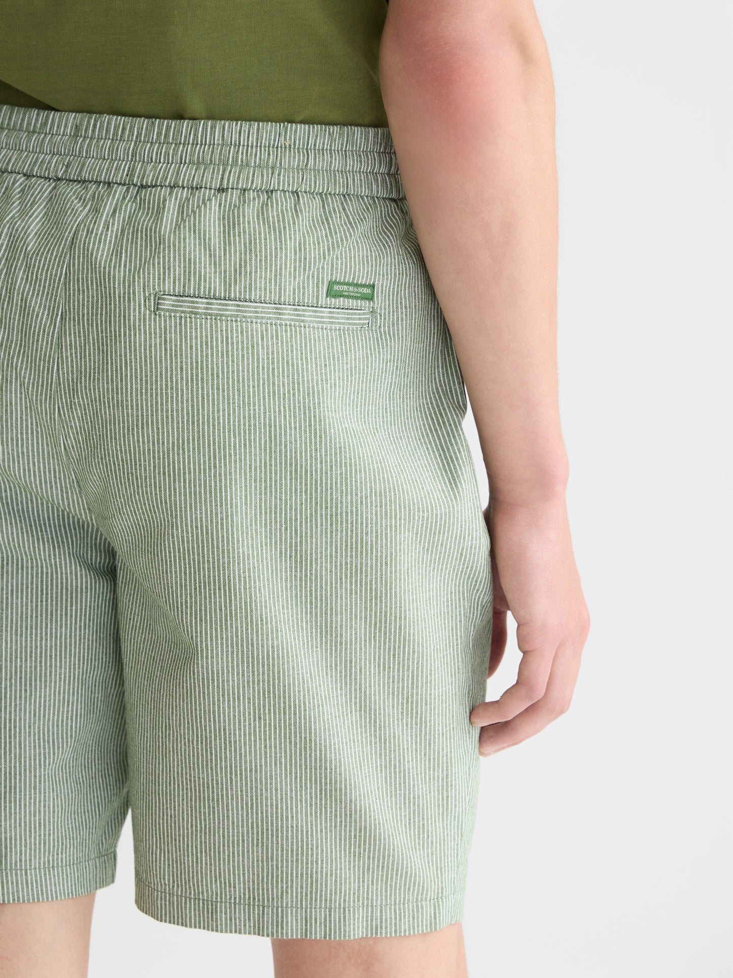Lavender מכנסיים קצרים לגברים Fave Cottonlinen SCOTCH & SODA