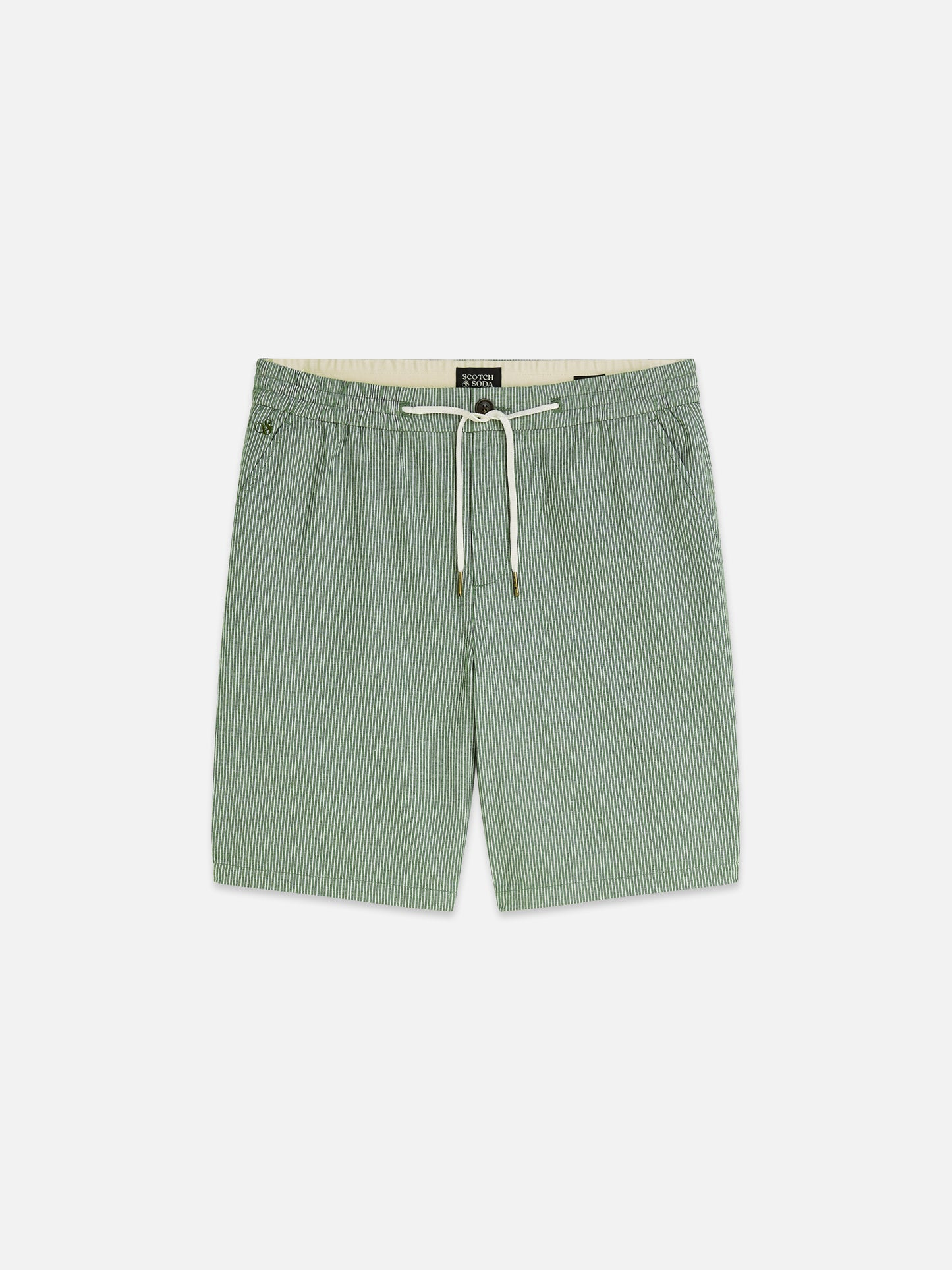 Light Slate Gray מכנסיים קצרים לגברים Fave Cottonlinen SCOTCH & SODA