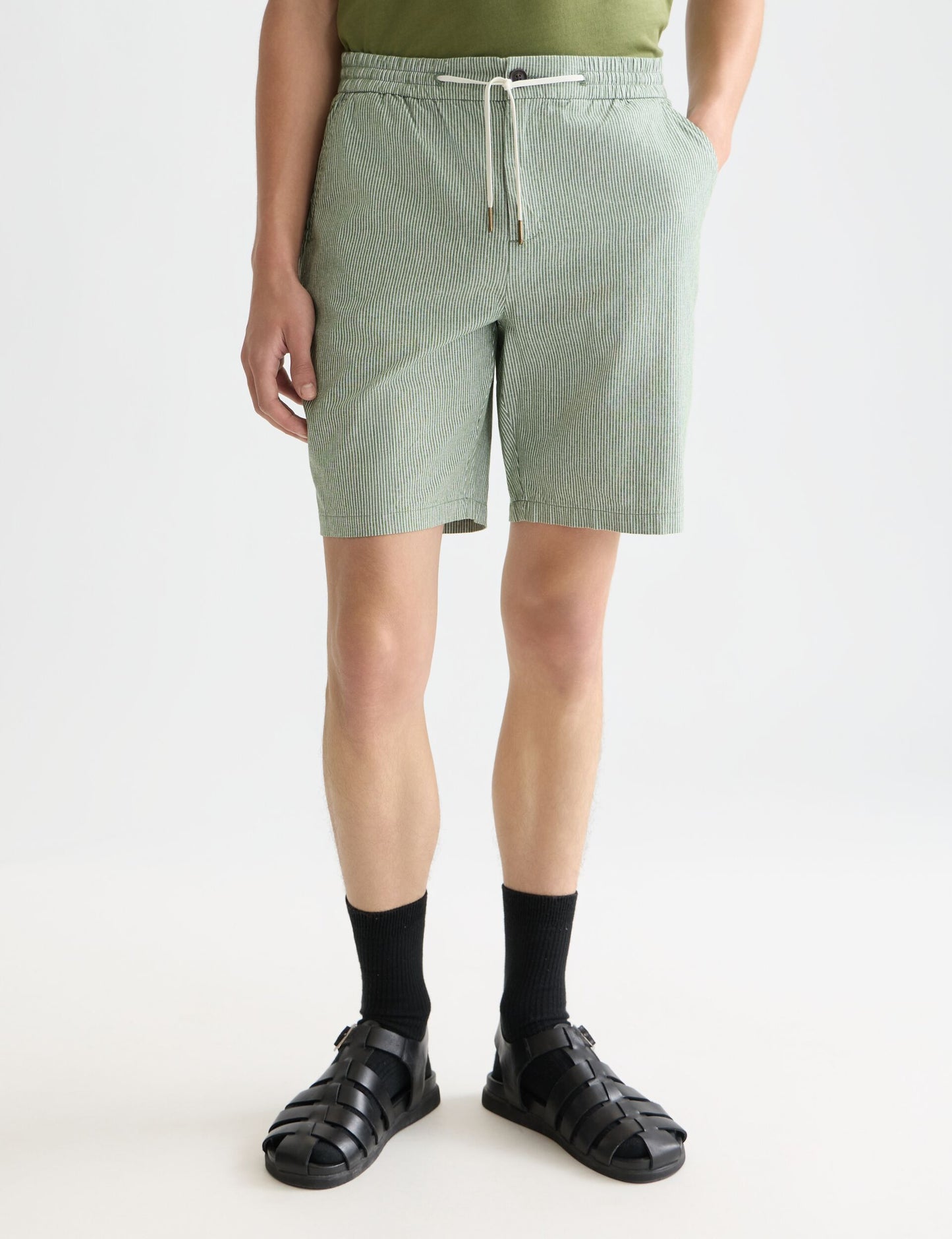 Lavender מכנסיים קצרים לגברים Fave Cottonlinen SCOTCH & SODA
