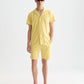White Smoke מכנסי ברמודה טקסטורת לגברים Fave Terry SCOTCH & SODA