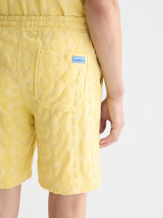 Lavender מכנסי ברמודה טקסטורת לגברים Fave Terry SCOTCH & SODA