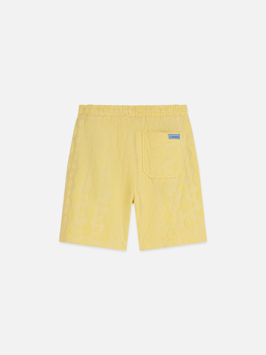 Light Goldenrod מכנסי ברמודה טקסטורת לגברים Fave Terry SCOTCH & SODA