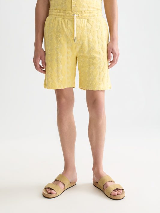 Misty Rose מכנסי ברמודה טקסטורת לגברים Fave Terry SCOTCH & SODA