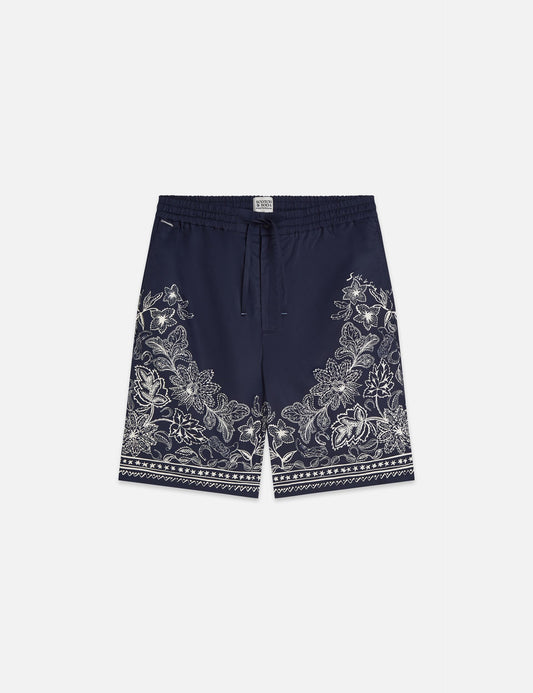 Dark Slate Gray מכנסי ברמודה קצרים לגברים  Printed SCOTCH & SODA