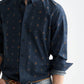 Black חולצה מכופתרת ארוכה לגברים Printed SCOTCH & SODA