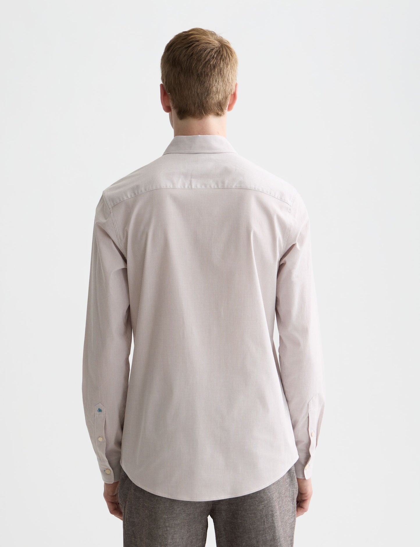 Lavender חולצה מכופתרת ארוכה לגברים Striped SCOTCH & SODA