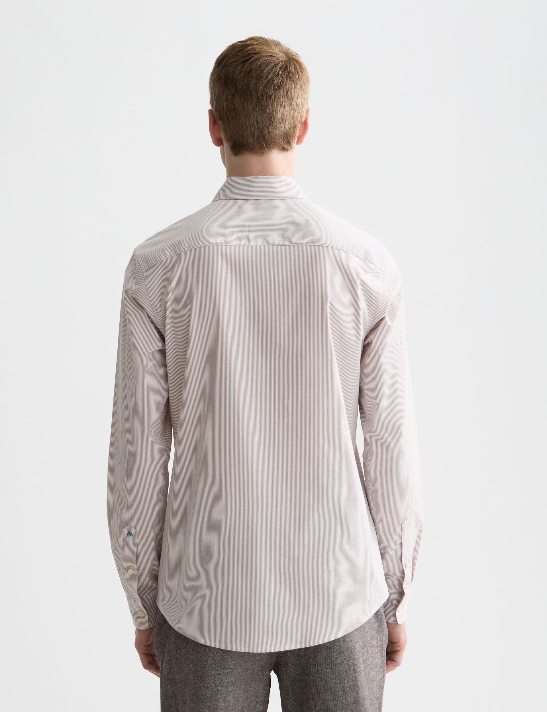 Lavender חולצה מכופתרת ארוכה לגברים Striped SCOTCH & SODA