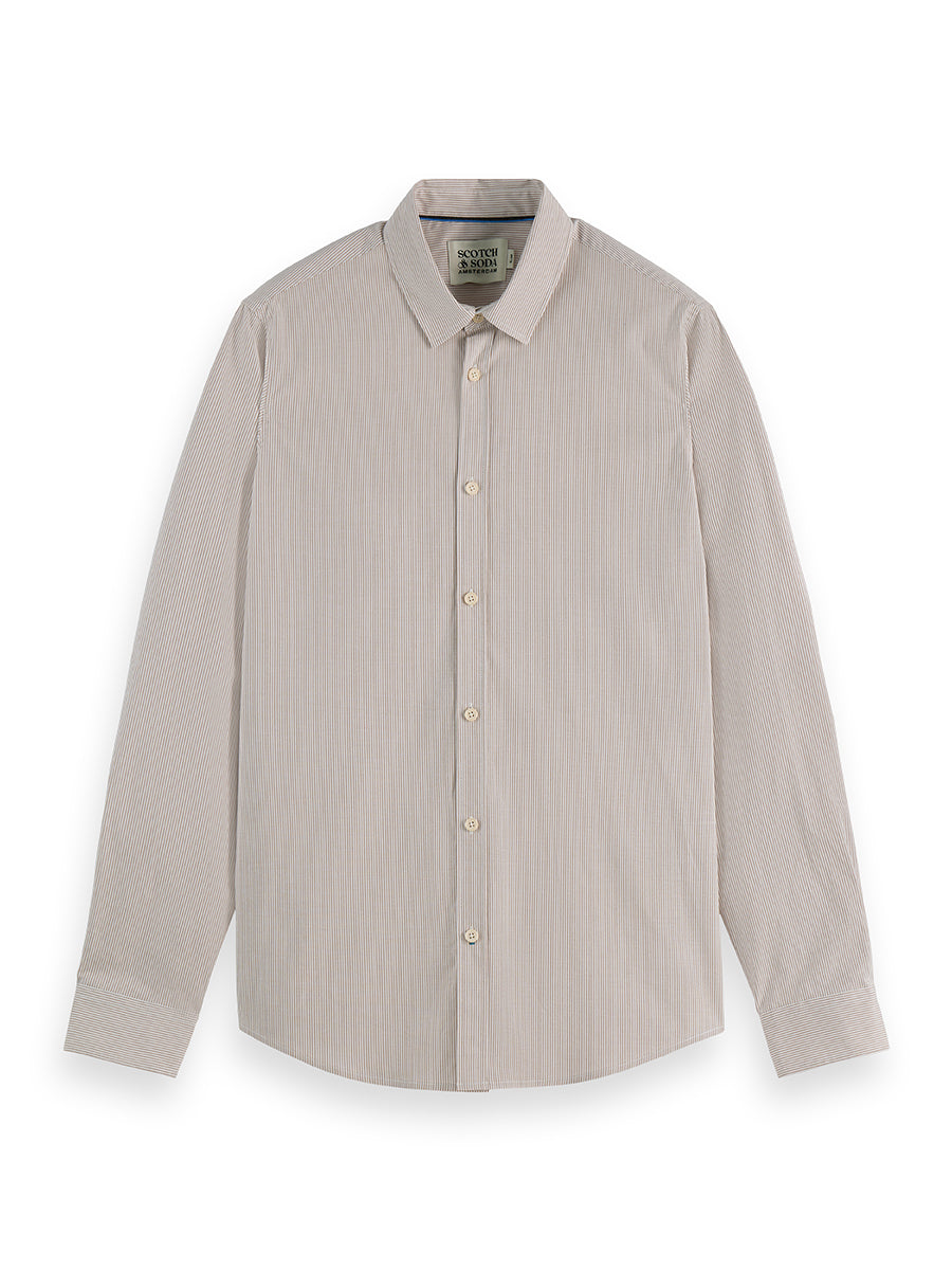 Gray חולצה מכופתרת ארוכה לגברים Striped SCOTCH & SODA