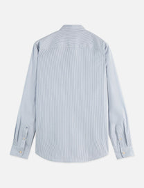 Light Gray חולצה מכופתרת ארוכה לגברים Core Poplin SCOTCH & SODA