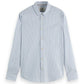 Light Gray חולצה מכופתרת ארוכה לגברים Core Poplin SCOTCH & SODA