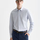 White Smoke חולצה מכופתרת ארוכה לגברים Core Poplin SCOTCH & SODA