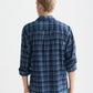 Dark Slate Gray חולצה מכופתרת ארוכה לגברים Lightweight Flannel SCOTCH & SODA