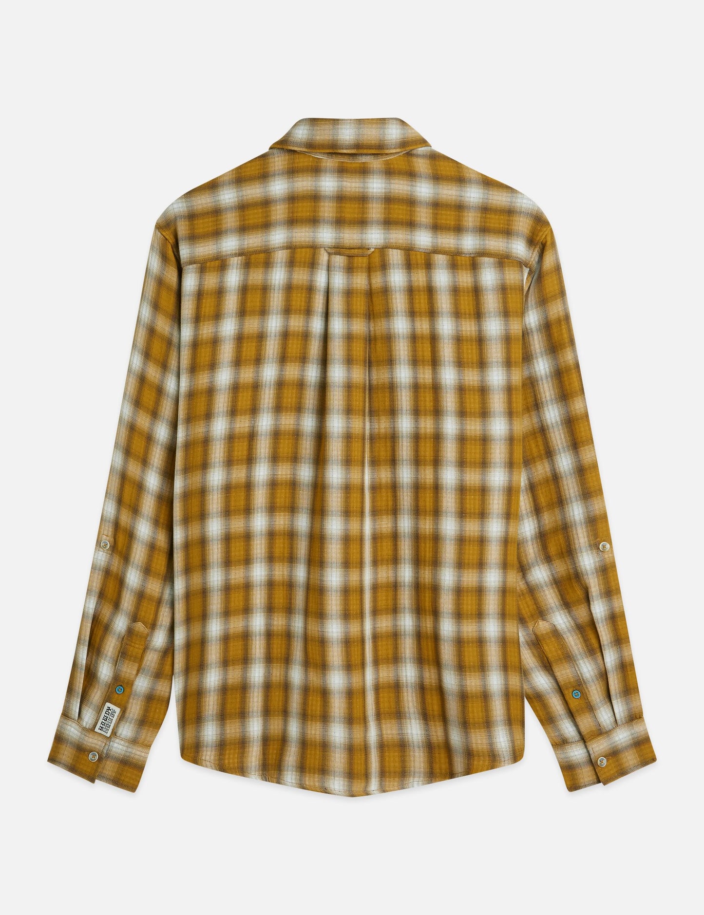 White Smoke חולצה מכופתרת ארוכה משובצת לגברים  Double Face SCOTCH & SODA