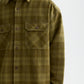 Dark Olive Green חולצה ארוכה מכופתרת לגברים Washed denim SCOTCH & SODA