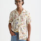 White Smoke חולצה מכופתרת קצרה לגברים Printed Viscose Short Sleeve SCOTCH & SODA