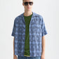 Alice Blue חולצה מכופתרת קצרה לגברים Printed SCOTCH & SODA