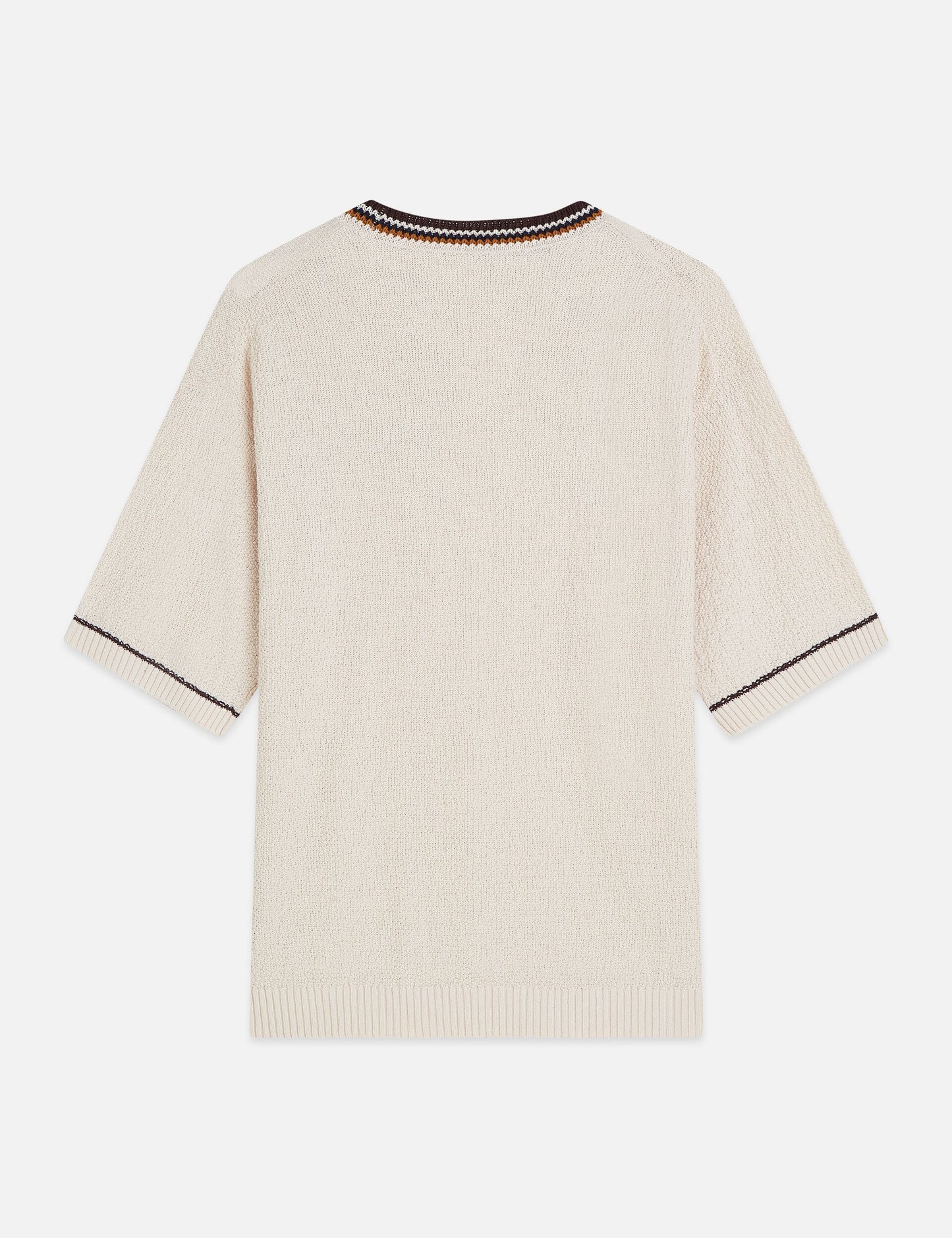 Light Gray חולצה קצרה לגברים Knitted SCOTCH & SODA