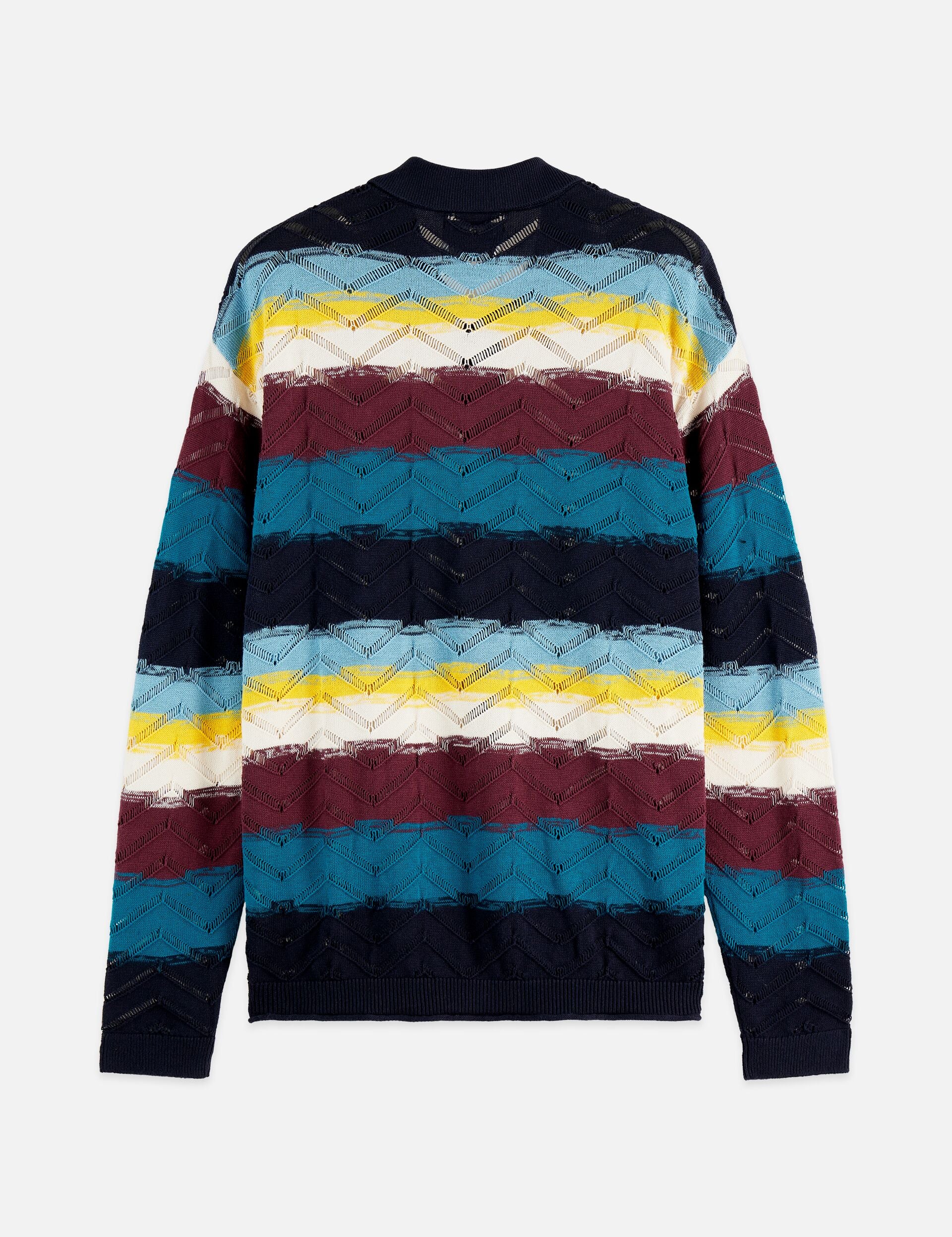 White Smoke סוודר לגברים Open structure SCOTCH & SODA