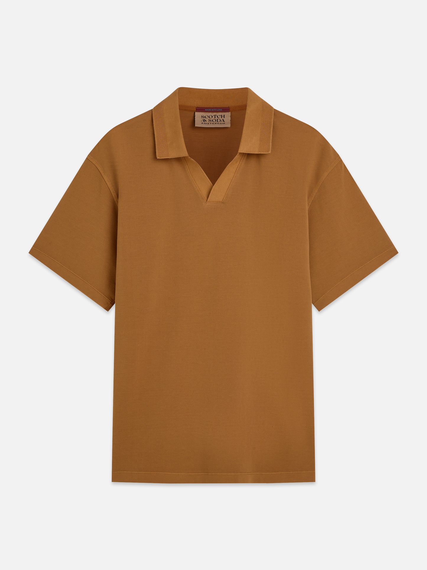 Sienna חולצת פולו קצרה לגברים  Crosses Pique SCOTCH & SODA