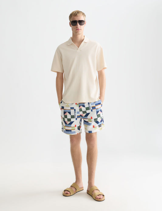 Lavender פולו פיקה לגברים 3 Crosses Relaxed Fit SCOTCH & SODA