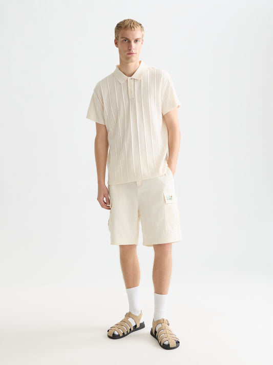 Seashell חולצת פולו לגברים Structured Ribbed Relaxed Fit SCOTCH & SODA
