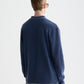 Dark Slate Gray STRUCTURED RELAXED-FIT LONG-SLEEVED POLO חולצת פולו ארוכה SCOTCH & SODA