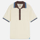 Antique White חולצת פולו קצרה לגברים Structured SCOTCH & SODA