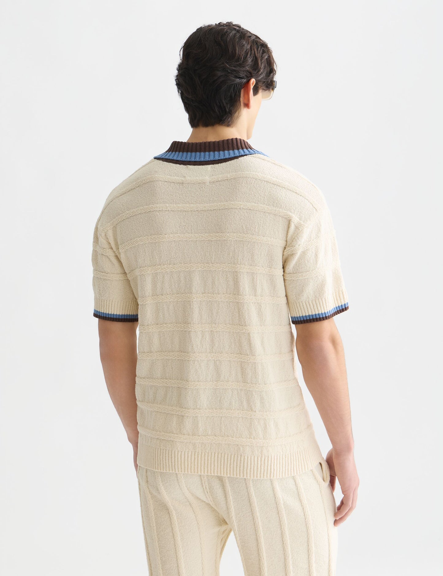 Lavender חולצת פולו קצרה לגברים Structured SCOTCH & SODA
