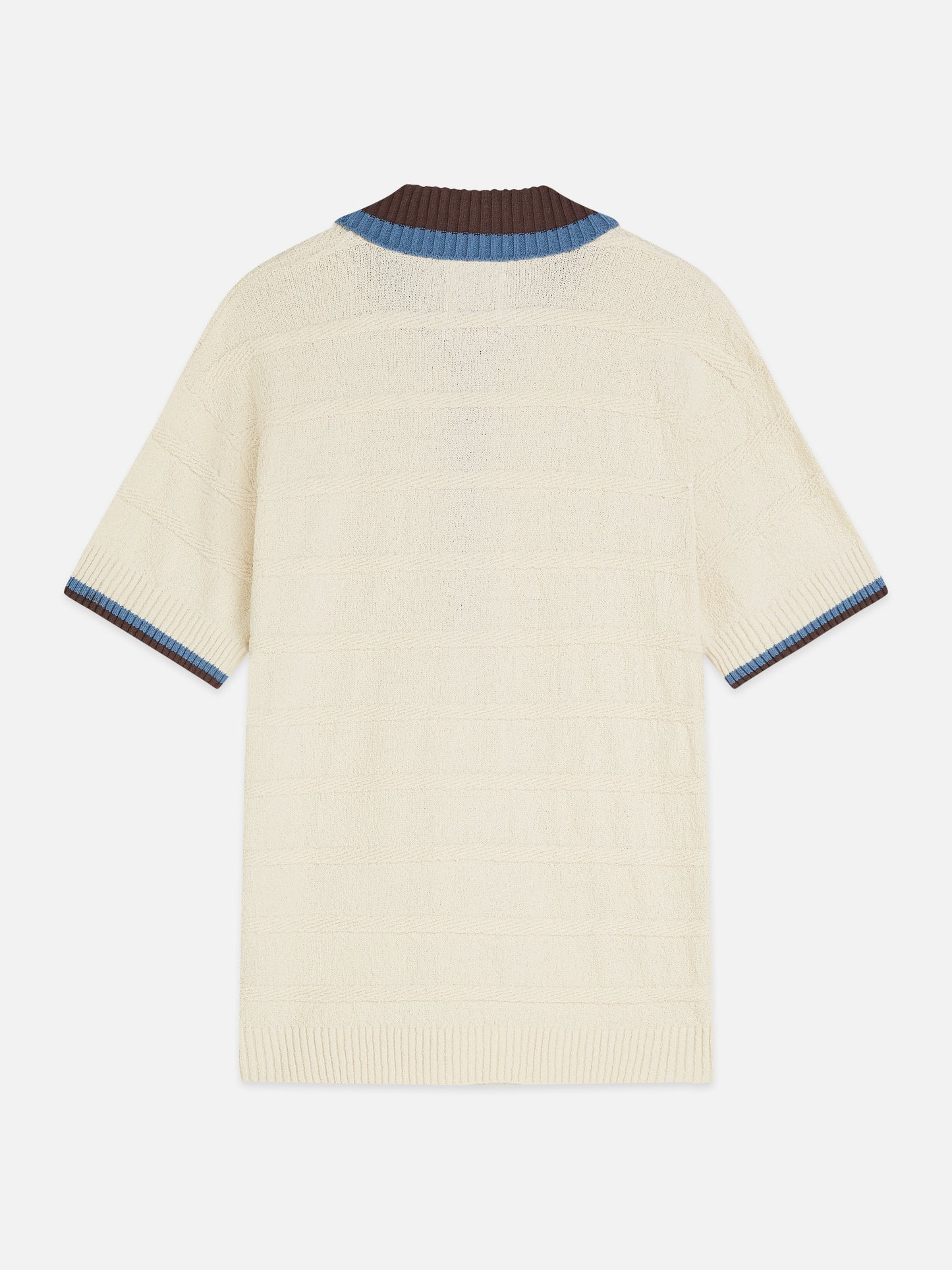 Antique White חולצת פולו קצרה לגברים Structured SCOTCH & SODA