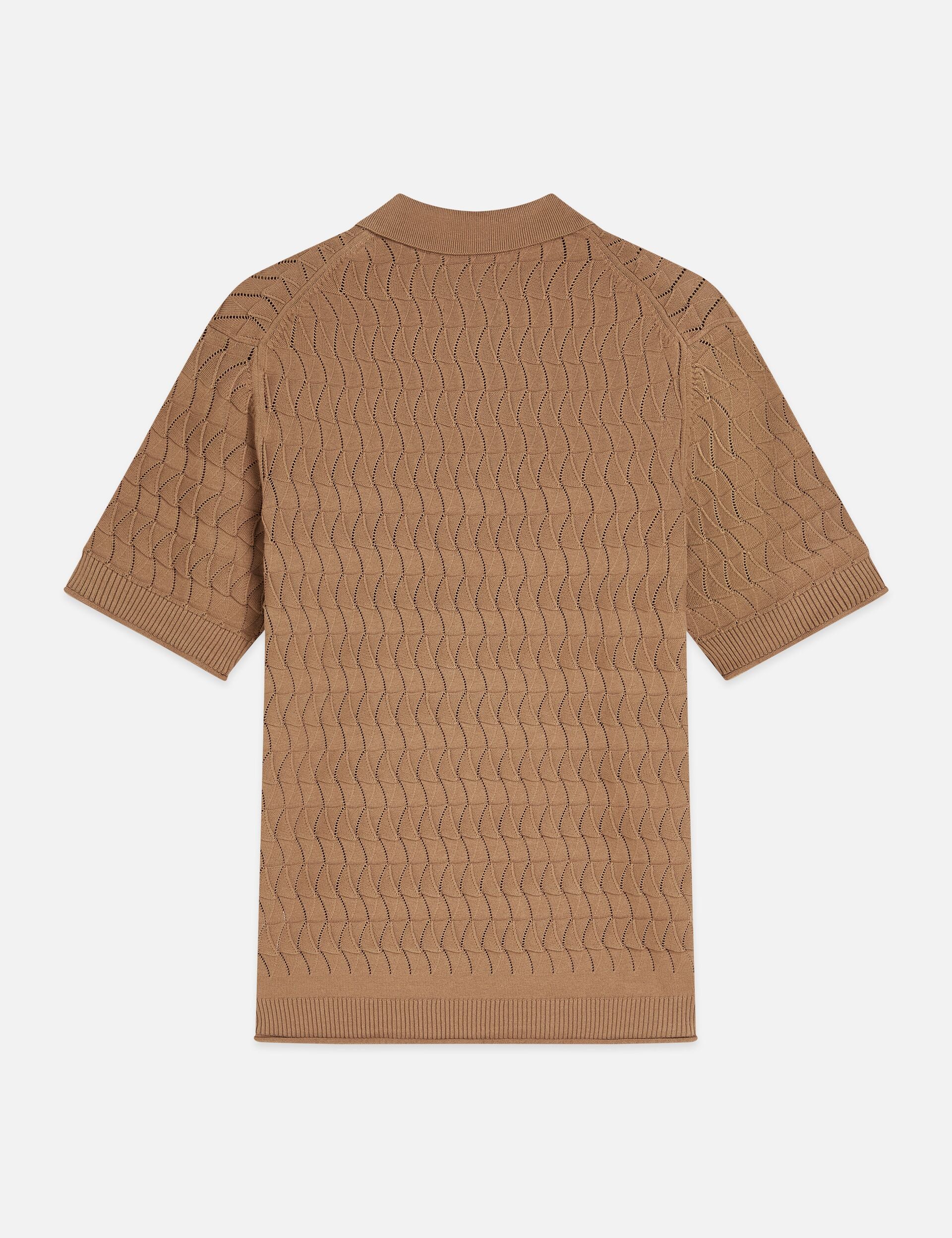 Sienna חולצת פולו קצרה לגברים Pointelle SCOTCH & SODA