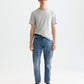 White Smoke טי שירט קצרה לגברים Melange SCOTCH & SODA