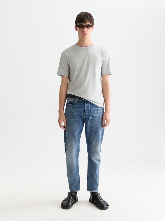 White Smoke טי שירט קצרה לגברים Melange SCOTCH & SODA