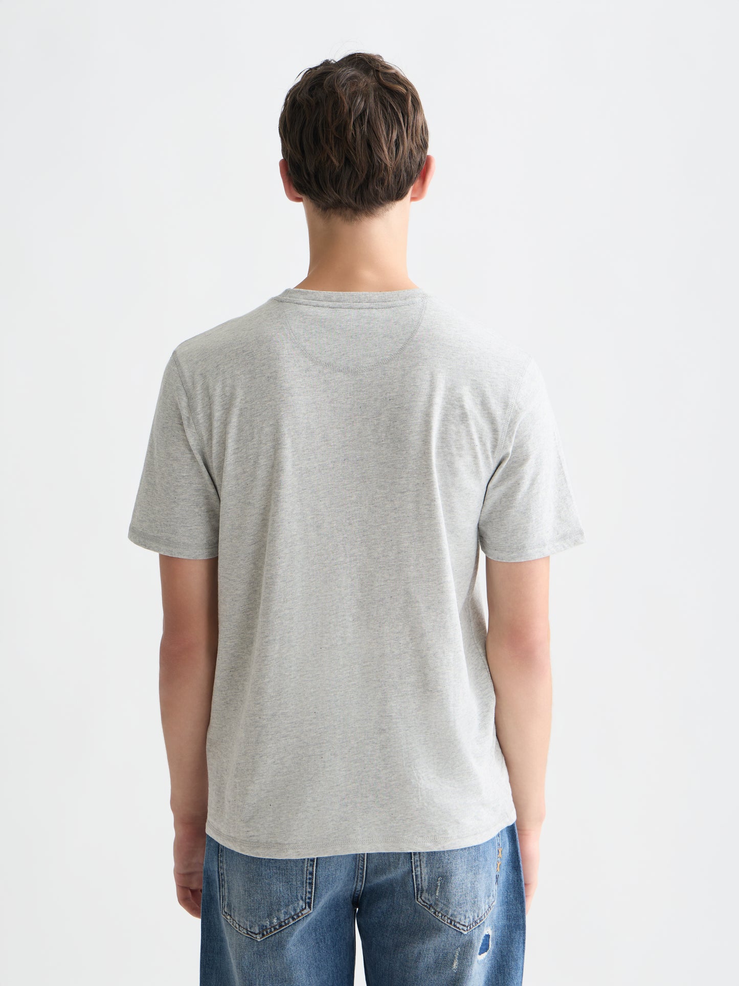 Gray טי שירט קצרה לגברים Melange SCOTCH & SODA