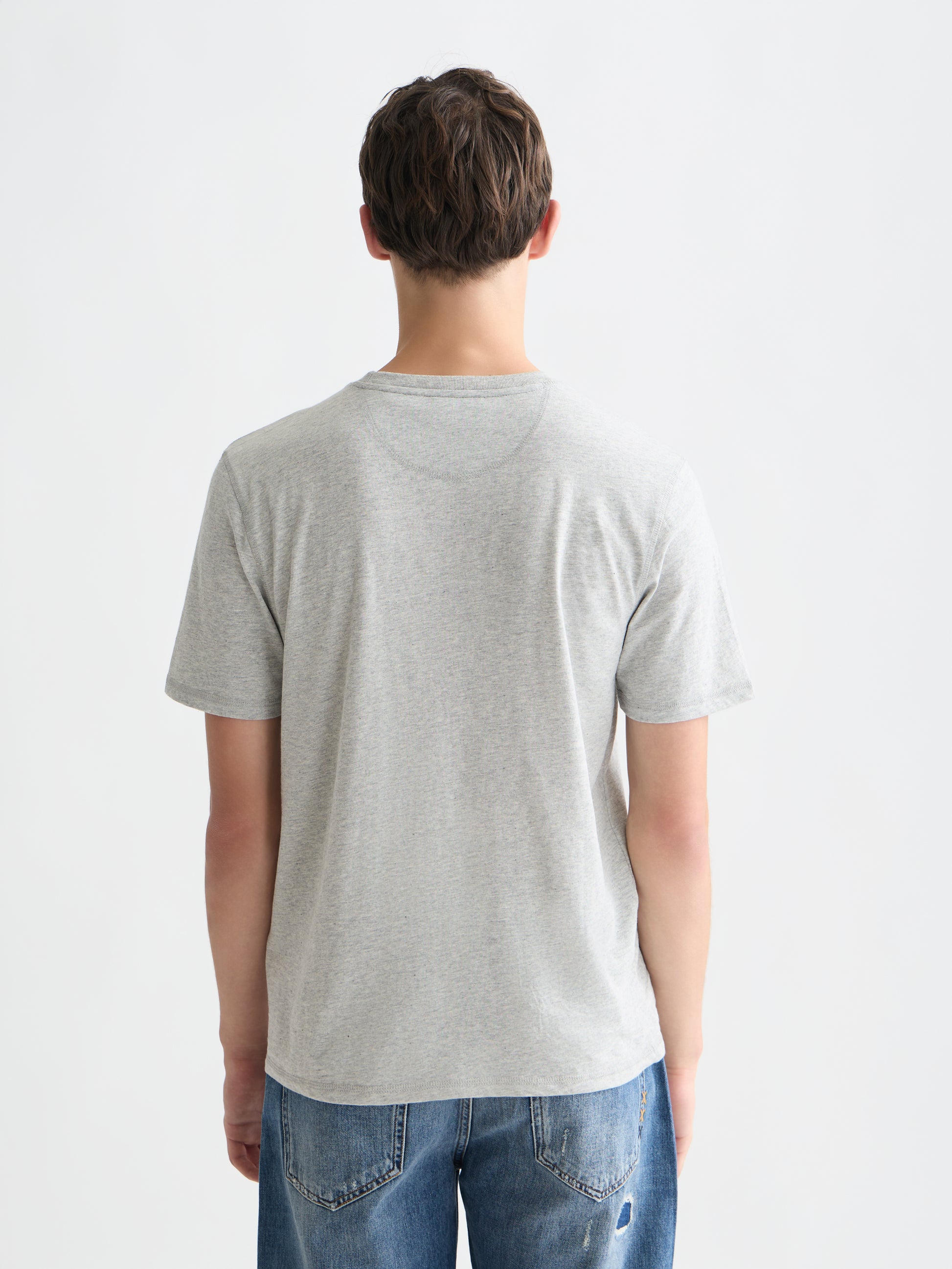 Gray טי שירט קצרה לגברים Melange SCOTCH & SODA