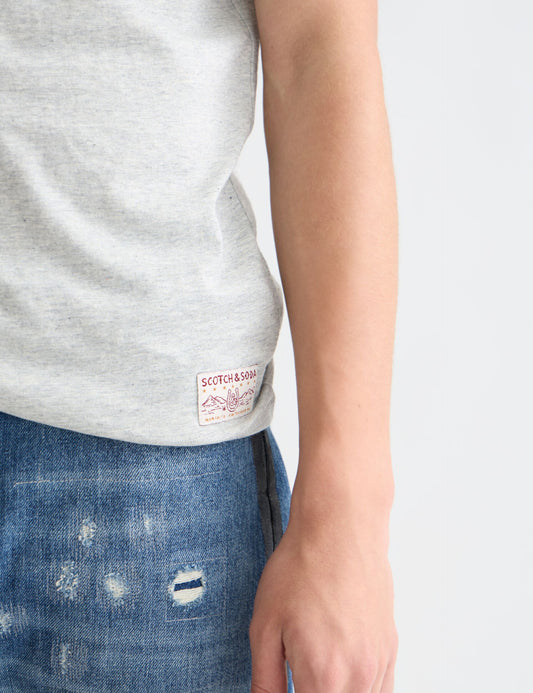 Lavender טי שירט קצרה לגברים Melange SCOTCH & SODA