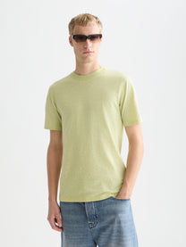 White Smoke טי שירט קצרה לגברים Melange SCOTCH & SODA