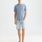 White Smoke טי שירט קצרה לגברים Melange SCOTCH & SODA