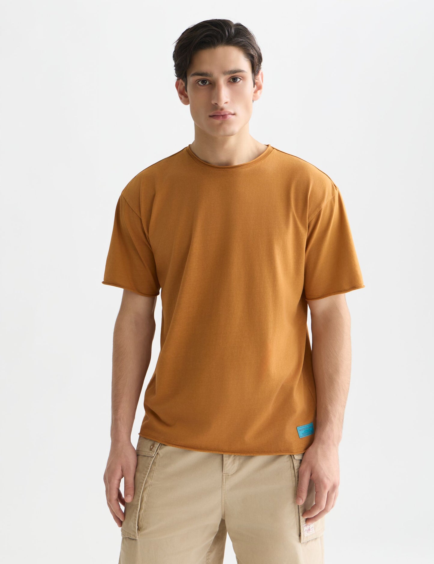 White Smoke טי שירט קצרה לגברים Seasonal SCOTCH & SODA