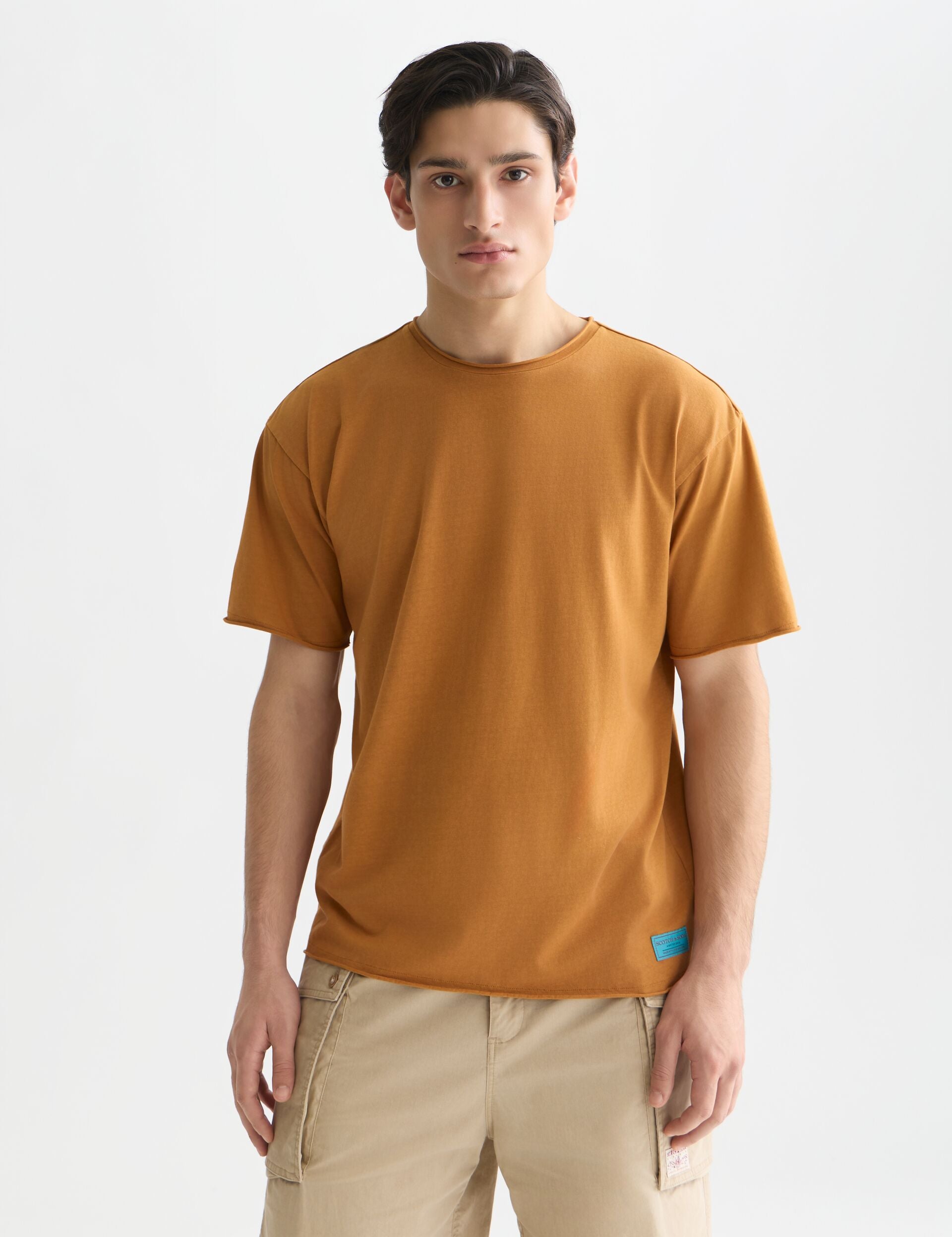 White Smoke טי שירט קצרה לגברים Seasonal SCOTCH & SODA