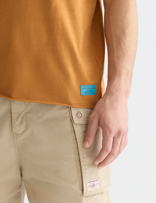 Lavender טי שירט קצרה לגברים Classic Logo SCOTCH & SODA