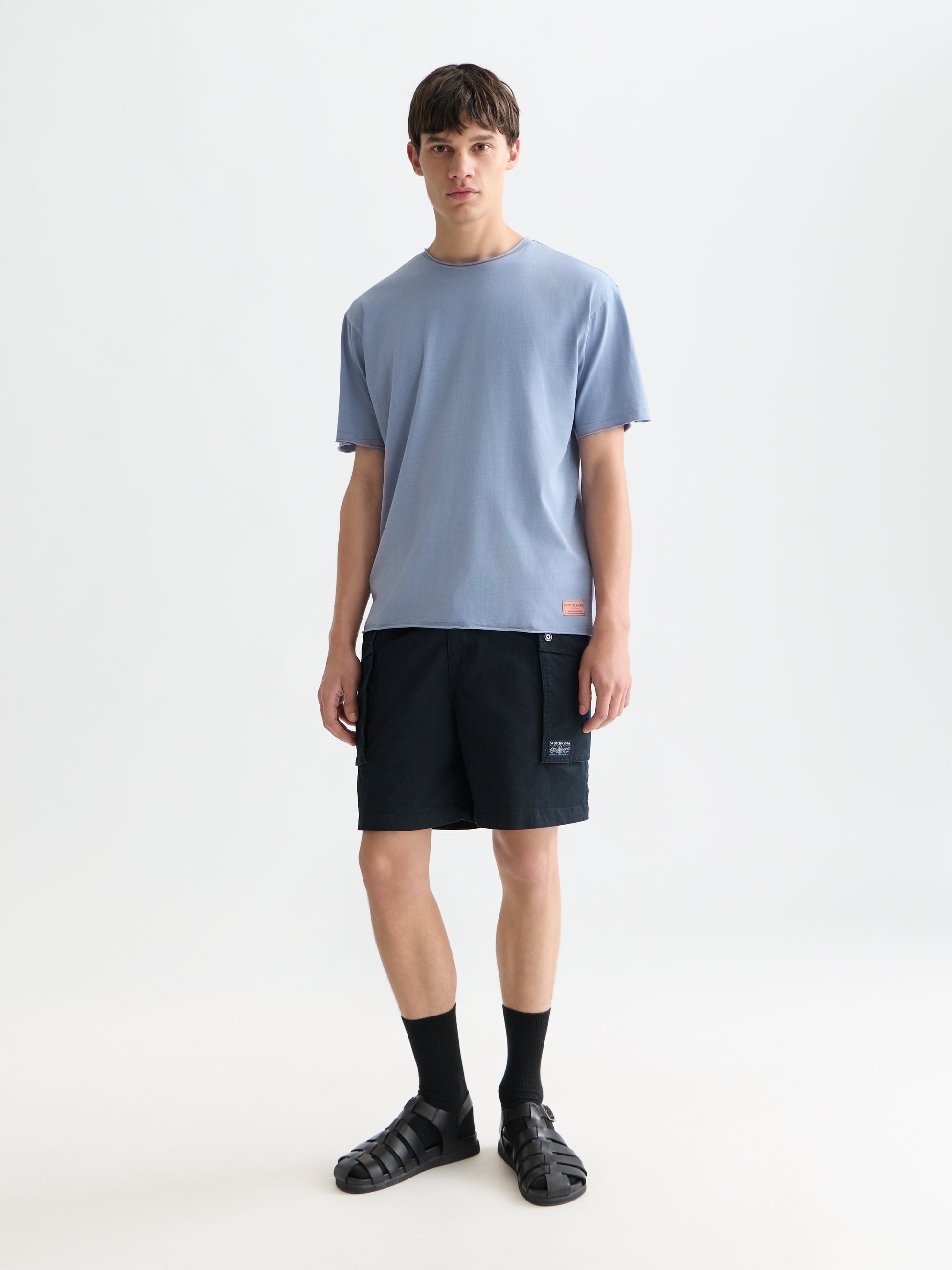 White Smoke טי שירט קצרה לגברים Seasonal SCOTCH & SODA