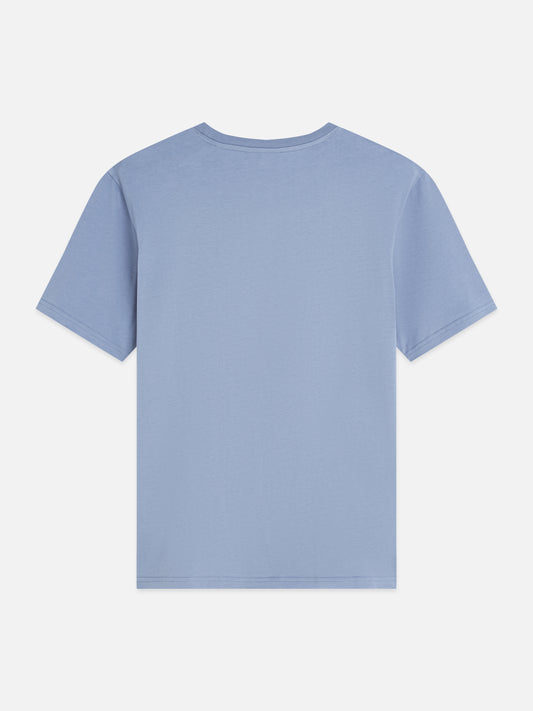 Dark Gray טי שירט קצרה לגברים Left Chest Artwork SCOTCH & SODA