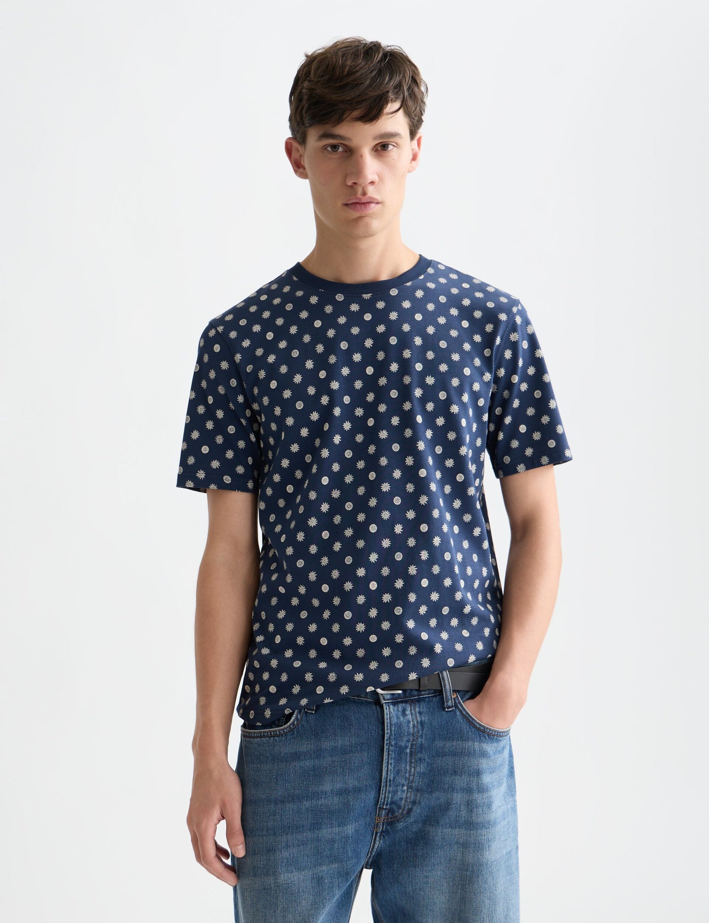 Dark Slate Gray טי שירט קצרה לגברים Microprinted SCOTCH & SODA