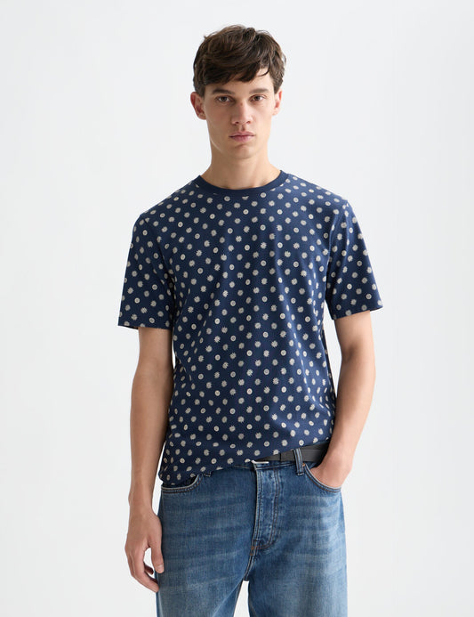 Dark Slate Gray טי שירט קצרה לגברים Microprinted SCOTCH & SODA