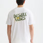 White Smoke טי שירט קצרה לגברים Front And Back Artwork SCOTCH & SODA
